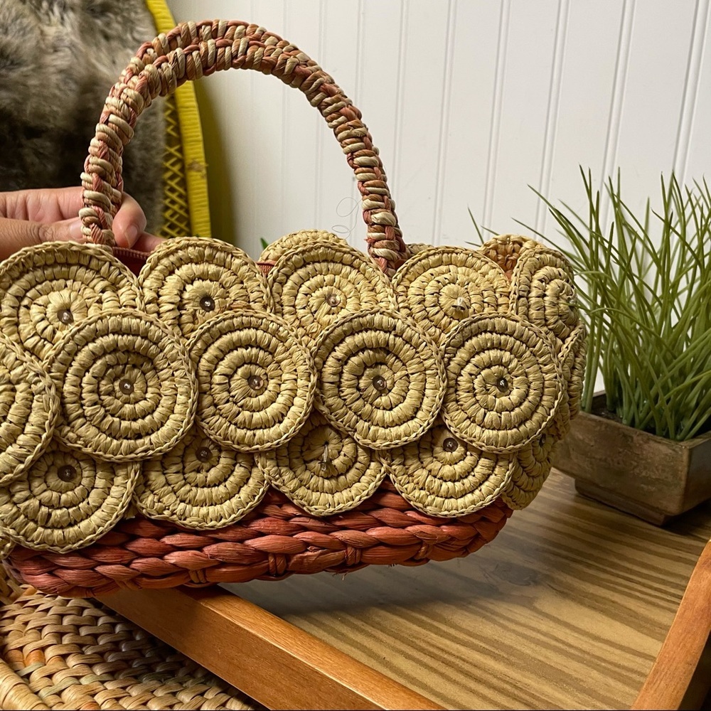 Vintage Corn Husk Handbag View 4